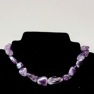 925 Sterling Silver Amethyst Necklace